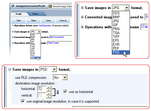 files in TGA format to be
